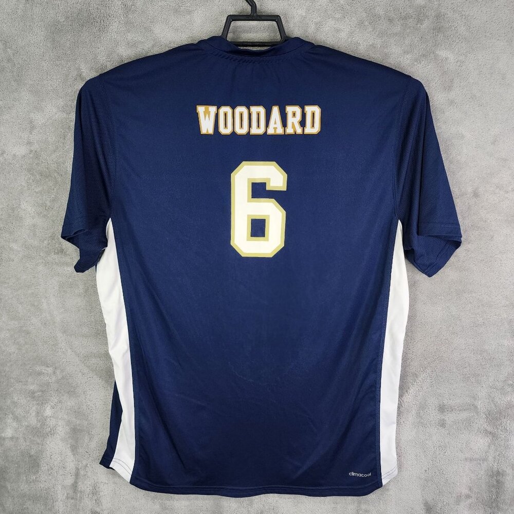 Mens Blue Adidas WR Number 6 Soccer Jersey Short Sleeve Crew Neck Size L - Picture 6 of 9